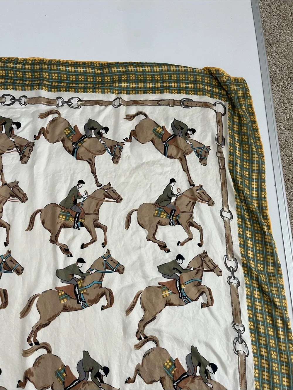 Loredano Equestrian silk scarf